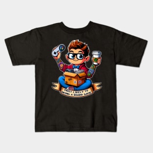 Most likely to bring a board game geek Kids T-Shirt